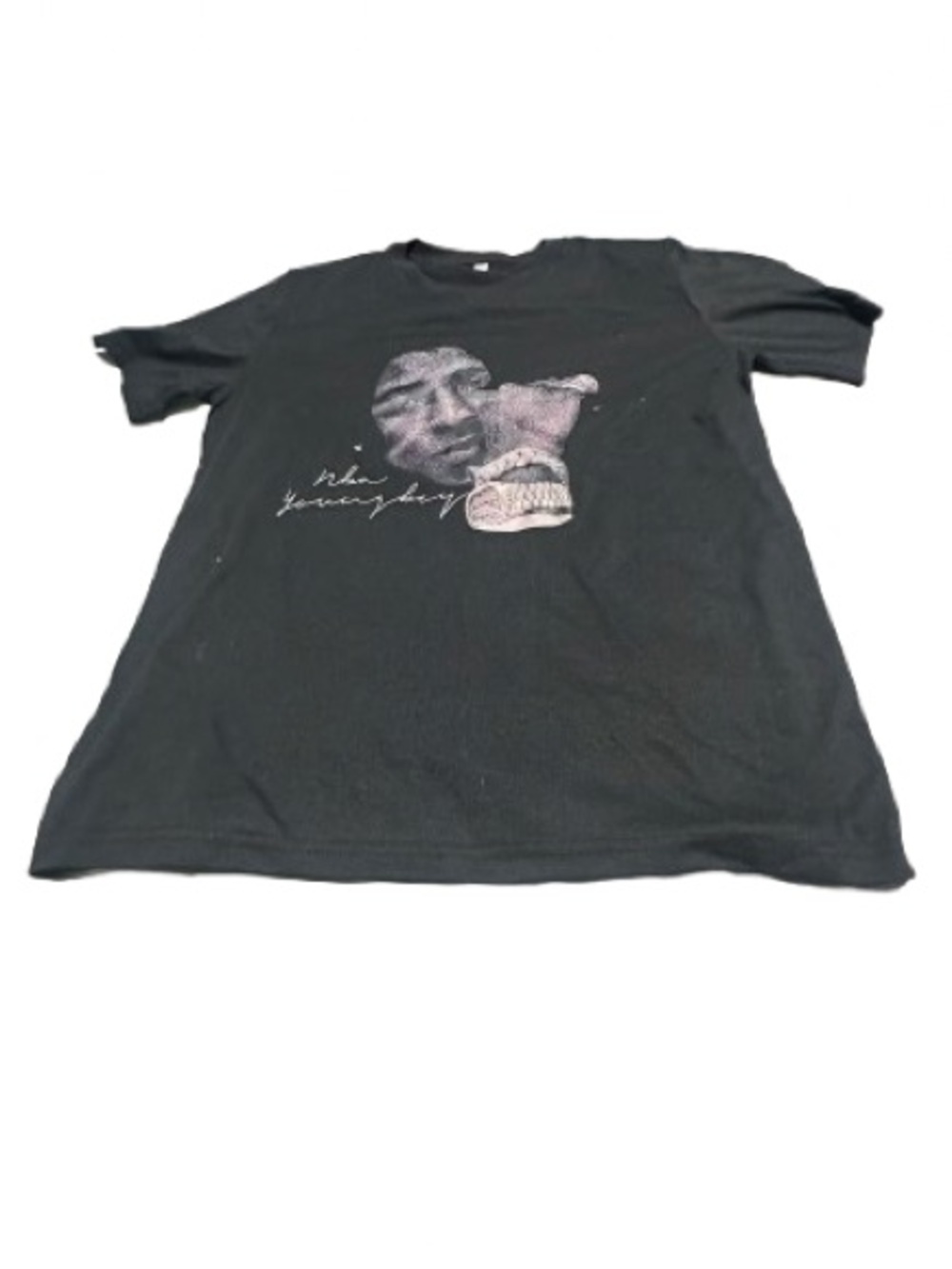 Black Graphic NBA Young Boy Crewneck Men's T-Shirt